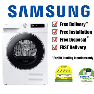 SAMSUNG DV90T6240LE/SP 9KG BESPOKE AI OPTIMAL DRY FRONT LOAD HEAT PUMP DRYER