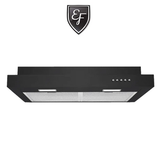 EF EFCH 6202T BK 60CM BLACK SLIMLINE HOOD WITH DUAL MOTORS