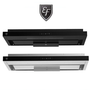 EF EFCH 9214A 90CM BLACK / STAINLESS STEEL SLIMLINE HOOD WITH TOUCH AND GESTURE CONTROL