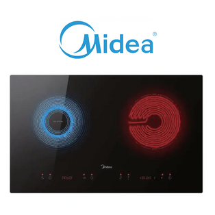MIDEA MBI-IHT261-SG 70CM 2 ZONE HYBRID INDUCTION AND CERAMIC BUILT IN HOB