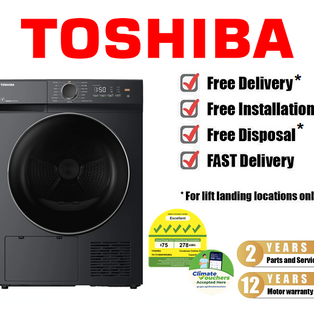 TOSHIBA TD-T21B90HWS(MG) 8KG GREY SMART FRONT LOAD INVERTER HEAT PUMP DRYER