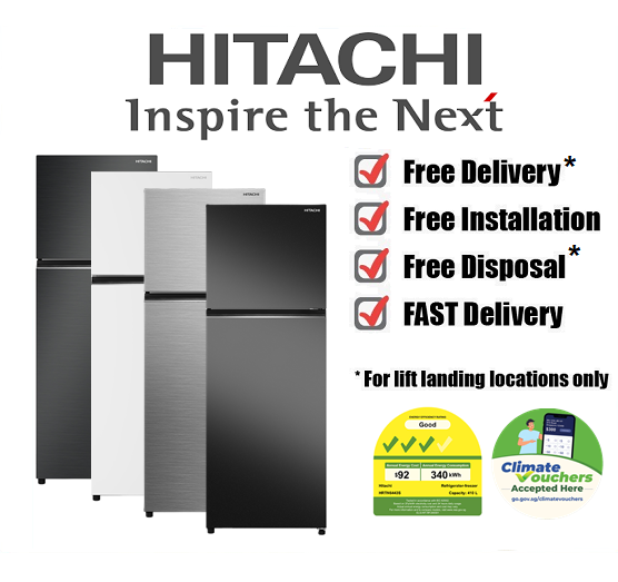 HITACHI HRTN6443S 409L BRILLIANT BLACK / SILVER / PURE WHITE