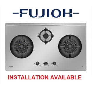 FUJIOH FH-GS6830 SS 3 BURNER STAINLESS STEEL GAS HOB WITH SAFETY DEVICE