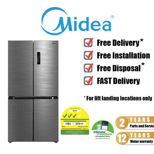 MIDEA MDRF632FID46SG 474L SILVER MULTI DOOR INVERTER SMART SENSOR REFRIGERATOR