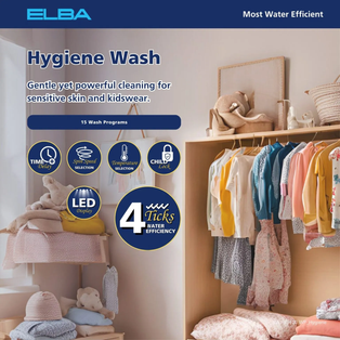 ELBA EWF 70120 WP (EWF70120WP) 7KG FRONT LOAD WASHING MACHINE