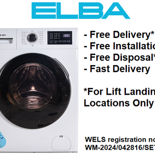 ELBA EWF 70120 WP (EWF70120WP) 7KG FRONT LOAD WASHING MACHINE