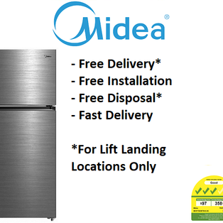 MIDEA MDRT580MTB46-SG 413L SILVER TOP FREEZER REFRIGERATOR