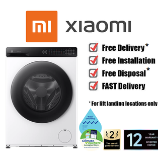 XIAOMI QMP4681SG 9KG WHITE INVERTER FRONT LOAD WASHING MACHINE