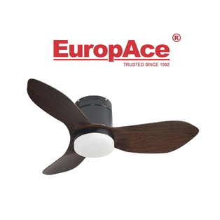 EUROPACE ACESTAR SERIES ECF36H WHITE, LIGHT WOOD / BLACK, DARK WOOD 36" 3 BLADE CEILING FAN WITH LIGHT