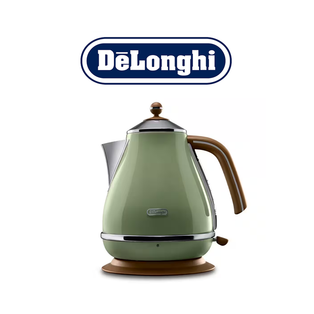 DE'LONGHI KBOV2001 BLACK/GREEN/AZURE/BEIGE ICONA VINTAGE BREAKFAST COLLECTION JUG KETTLE