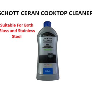 300ML ORIGINAL SCHOTT CERAN COOKTOP CLEANER SUITABLE FOR BOTH GLASS AND STAINLESS STEEL HOBS