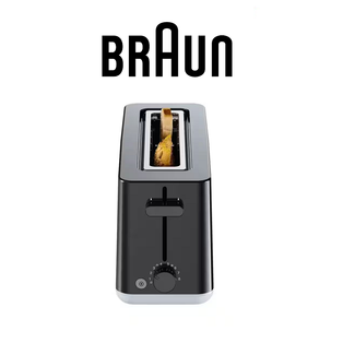 BRAUN HT1110BK BLACK BREAKFAST SERIES 1 25CM LONG-SLOT TOASTER