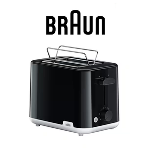 BRAUN HT1010 BLACK/WHITE BREAKFAST 1 SERIES 2-SLOT TOASTER