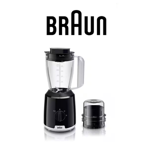 BRAUN JB1015BK BLACK POWERBLEND 1 BPA-FREE PLASTIC GOBLET JUG BLENDER WITH 150ML CHOPPER ATTACHMENT