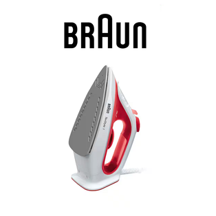 BRAUN SI1019RD RED TEXSTYLE 1 NON-STICK SOLEPLATE STEAM IRON