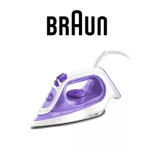 BRAUN SI3042VI VIOLET TEXSTYLE 3 SUPER CERAMIC SOLEPLATE STEAM IRON