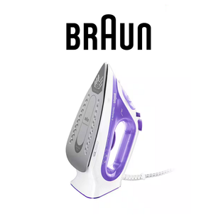 BRAUN SI3042VI VIOLET TEXSTYLE 3 SUPER CERAMIC SOLEPLATE STEAM IRON