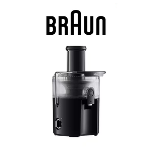 BRAUN SJ5000BK BLACK MULTIJUICE 5 ANTI-DIRP ANTI-SPLASH SPOUT SPIN JUICER