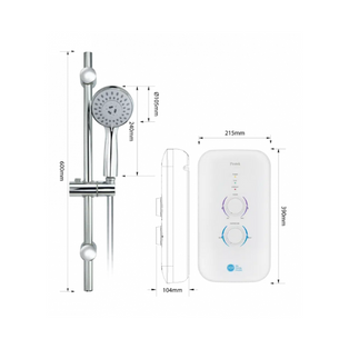 707 PROTEK COPPER TANK INSTANT HEATER WITH HANDSHOWER SET