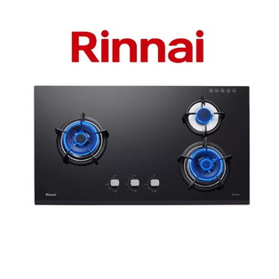 RINNAI RB-93TG 3 BURNER HYPER FLAME GLASS HOB WITH SAFETY DEVICE