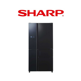 SHARP SJ-FX660W-BK 650L BLACK MULTI-DOOR REFRIGERATOR WITH WATER DISPENSER