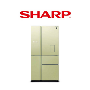 SHARP SJ-FX660W-CG 650L CHAMPAGNE MULTI-DOOR REFRIGERATOR WITH WATER DISPENSER
