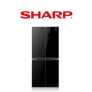 SHARP SJ-VX40PG-BK 401L BLACK SIDE BY SIDE REFRIGERATOR