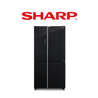 SHARP SJ-VX57PG-BK 567L BLACK MULTI DOOR REFRIGERATOR
