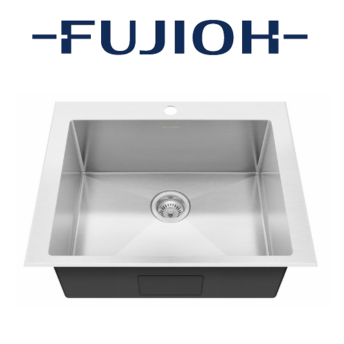 FUJIOH FZ-SN50-S53T 63CM SINGLE BOWL TOP MOUNT STAINLESS STEEL